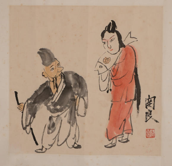 華岳國際關(guān)良  戲曲人物二幀