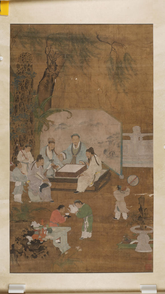 華岳國(guó)際仇英  對(duì)弈圖