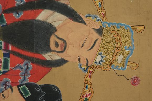 北京懋隆拍賣佚名 三星拱照五子登科圖