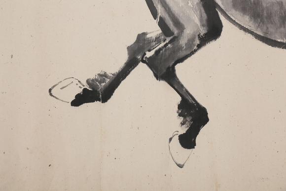 萬(wàn)領(lǐng)國(guó)際徐悲鴻    著錄于《中國(guó)書畫名家作品展》P68  奔馬
