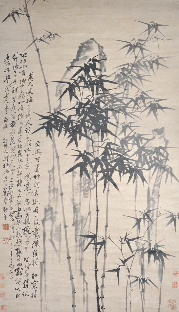  中佳信拍賣鄭板橋 竹石圖