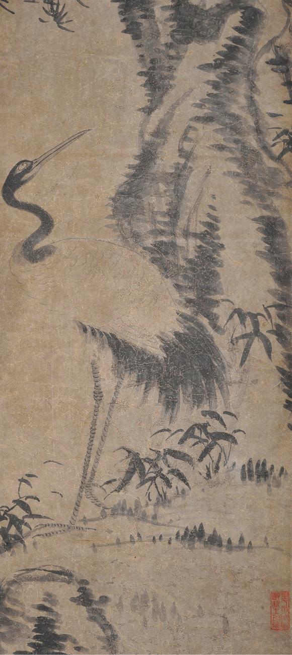  中佳信拍賣八大山人 《鳥獸圖》四條屏