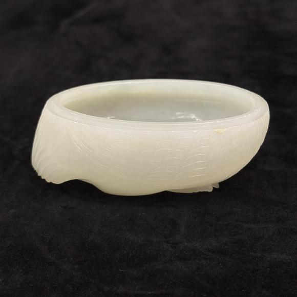 南京十竹齋白玉安居樂業(yè)蓋盒一對(duì)