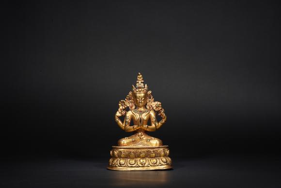 鴻寶源拍賣明 四臂觀音