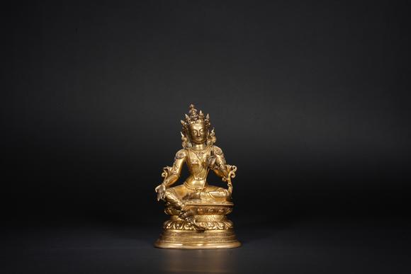 鴻寶源拍賣清雍正 綠度母