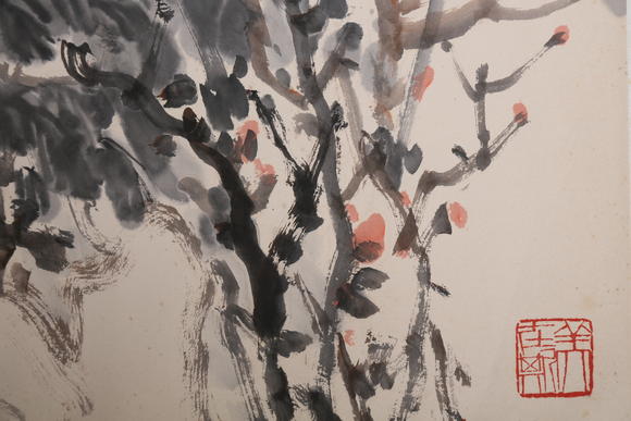萬領國際劉海粟  牡丹