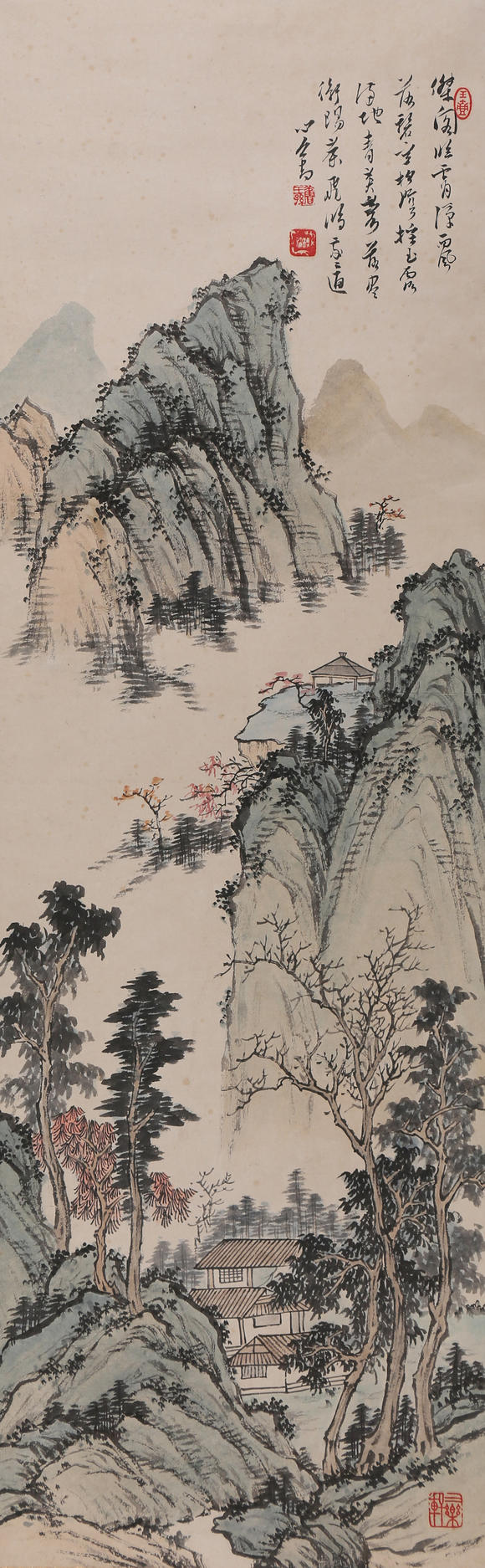 萬領(lǐng)國際溥儒  山居圖