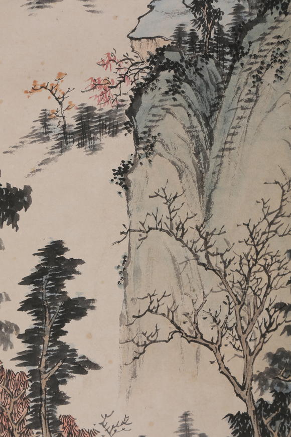 萬領(lǐng)國際溥儒  山居圖