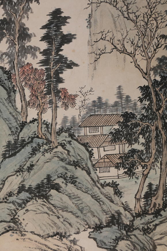 萬領(lǐng)國際溥儒  山居圖