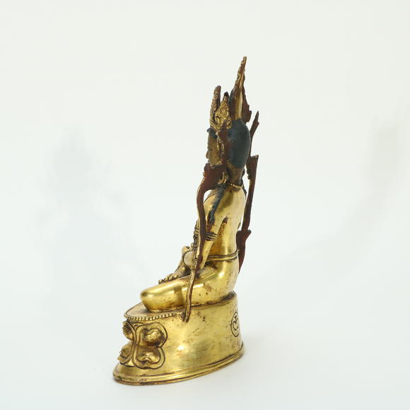 萬領(lǐng)國際清 銅鎏金觀音造像