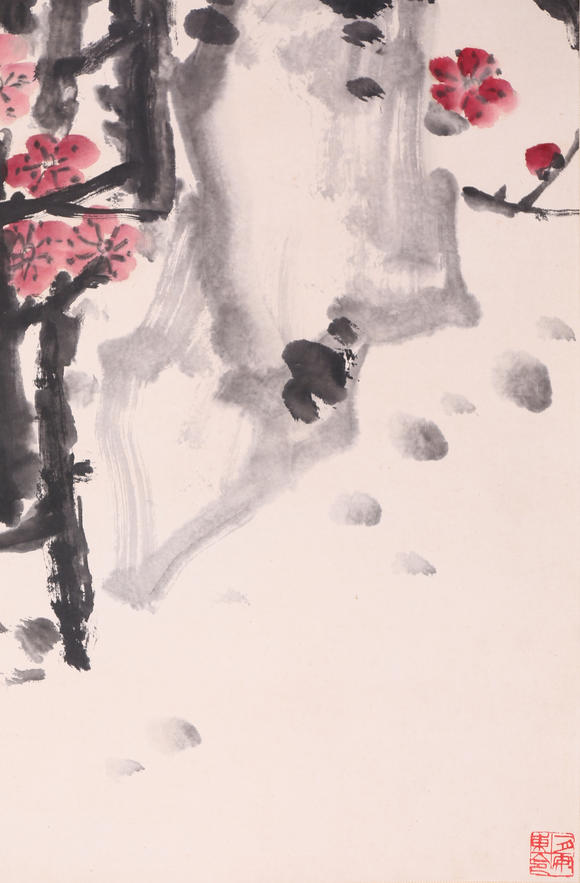 萬領(lǐng)國際吳昌碩  梅花