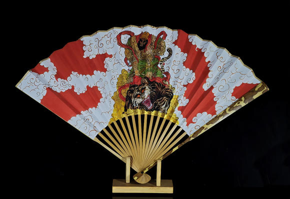 燊金堂湘妃竹（貴妃竹）手繪趙公明招財(cái)?shù)兰曳ㄉ? sessionId=