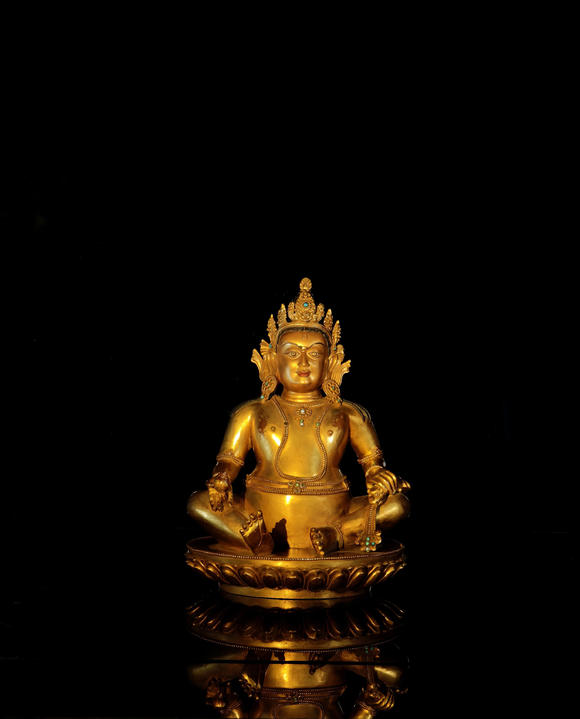 燊金堂銅鎏金黃財(cái)神藏式藝術(shù)造像