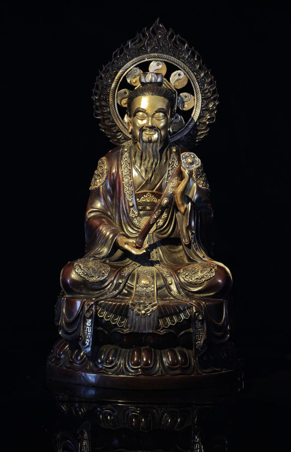 燊金堂雙色銅雕三清圣像成套造像（三尊一組）