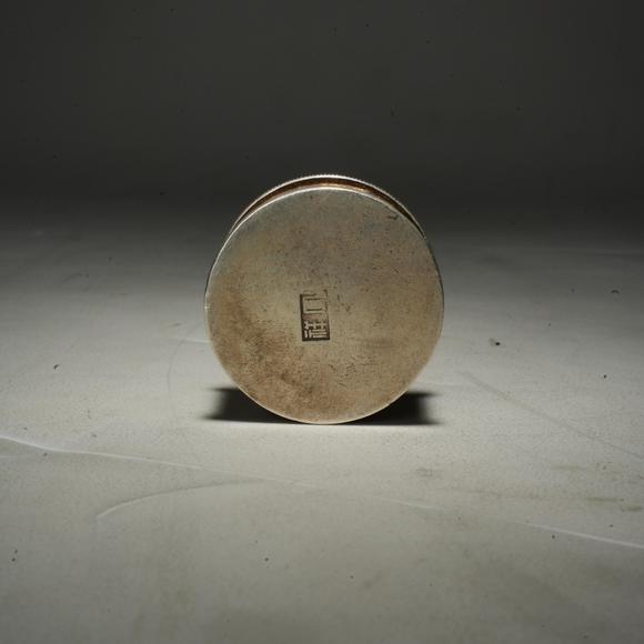 鴻寶源拍賣民國 銀元邊齒式老銀質(zhì)印泥盒