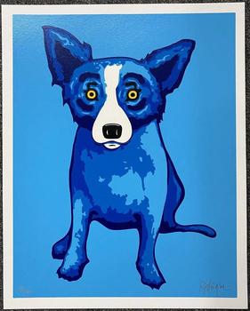 George Rodrigue - Blue Skies of Shining on Me (Blue Dog