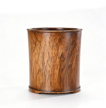 Plain Huanghuali Three-Foot Brush Pot