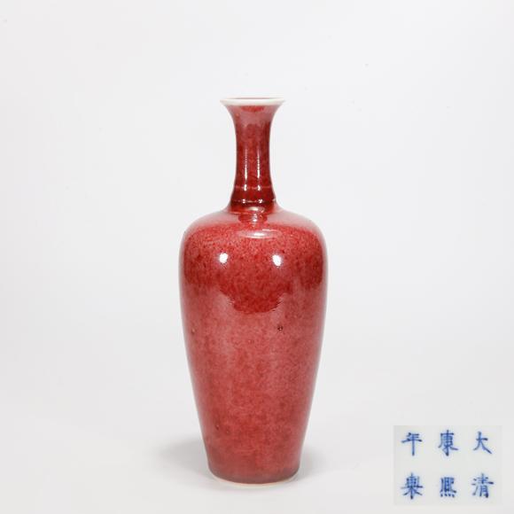 弘楊株式會(huì)社豇豆紅釉蘿蔔瓶