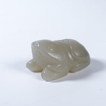 和田玉呱呱來財掛件