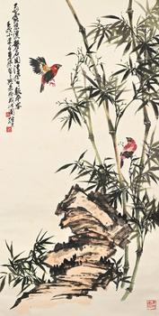 龔繼先 竹石小鳥