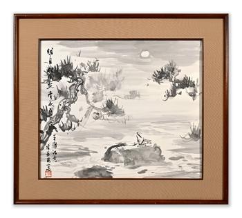 傅益瑤 王維詩意圖