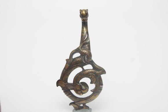 蘭亭古美術(shù)オークション|蘭亭古美術(shù)オークション會(huì)社夏日拍賣會(huì)漢  銅錯(cuò)金龍鳳帶鉤