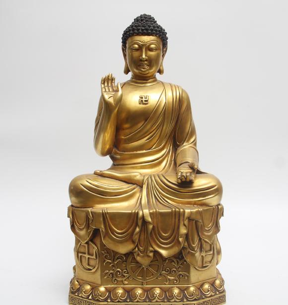 蘭亭古美術(shù)オークション明 銅鎏金成就如來