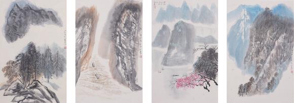 東洋國(guó)際|佐藤美術(shù)館一期一會(huì)第四十六回何海霞 山水四屏