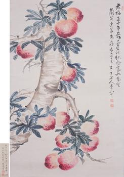 陳半丁 多壽圖