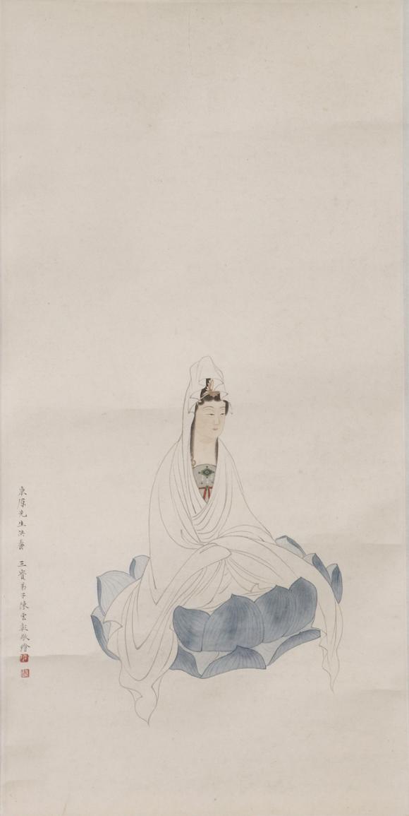 東京SAKURA拍賣（東京櫻花拍賣）|東京櫻花第十三期藝術品拍賣會（七月）陳少梅 觀音