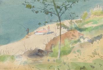Lot 603 *  CELIA WARD (B.1957) 'The Shore, Lac de la Selve'