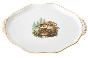 Lot 11 A LARGE SPODE PORCELAIN TRAY