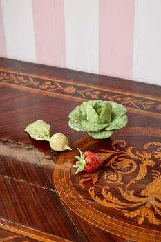 Lot 29 A CERAMIC CABBAGE BY LADY ANNE GORDON  Highlight