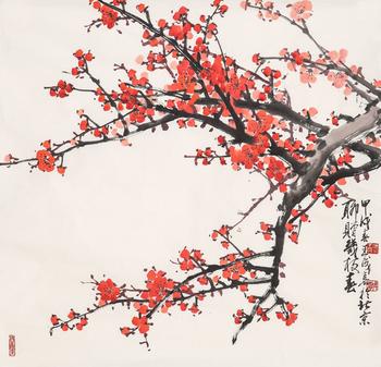 王成喜（b.1940） 紅梅