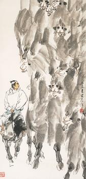 劉大為（b.1945） 趕駝圖