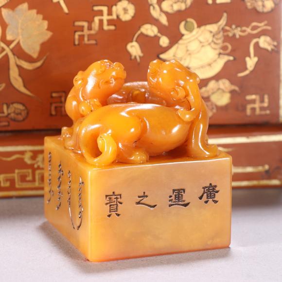 東京蕓術(shù)|2026東京蕓術(shù)競売春季藝術(shù)品拍賣會清 田黃石獸鈕印章