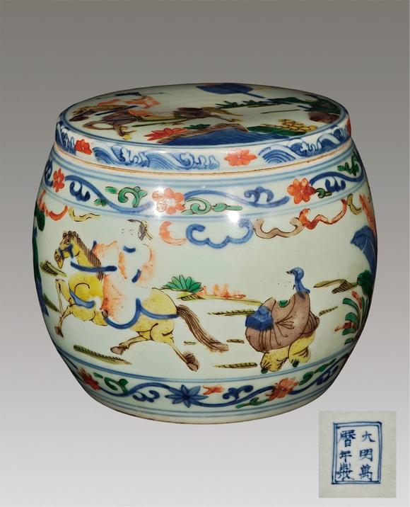 北京萬(wàn)歷|萬(wàn)歷國(guó)際2026年春季藝術(shù)品同步拍賣會(huì)青花五彩狀元榮歸人物故事蓋罐