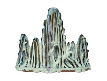 A Chinese Mountain shape Brush Holder, Ming Dynasty Pr. or earlier.