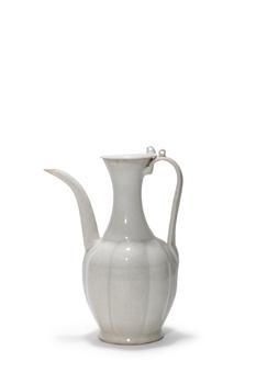 A Qingbai Glaze Lobed Ewer, 12th–13th C Pr.