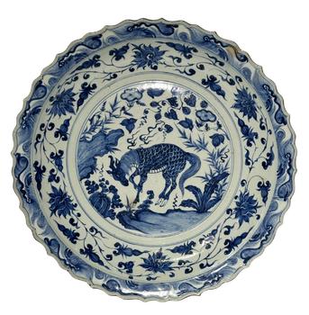 An extra large size of dish, Ming Dynasty Pr.