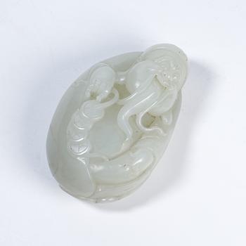 和田玉送財(cái)掛飾