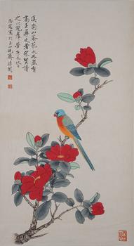 於非闇紙本花鳥(niǎo)圖畫(huà)