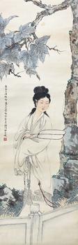 鄧芬《國(guó)畫(huà)仕女圖》