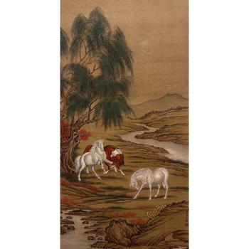 郎世寧 三馬圖