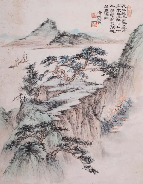 上海雅藏|上海雅藏2026年夏季藝術(shù)品拍賣會(huì)張大千 仿石濤山水圖