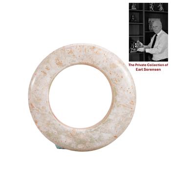 A CHINESE ARCHAIC JADE RING