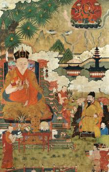 17世紀(jì)  五世噶瑪巴得銀協(xié)巴唐卡