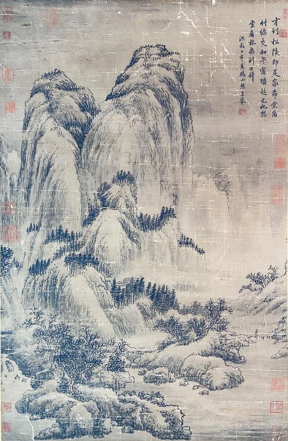山東瑞蚨興拍賣|瑞蚨興拍賣2632期山水 59*90 絹本立軸