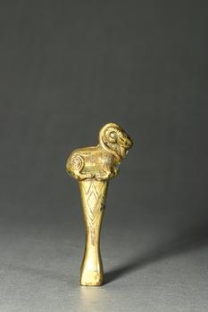 明代 銅鎏金羊配件