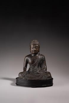 宋代 大理國(guó)銅佛坐像含座